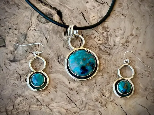 Shattuckite set (Hummingbird mine)