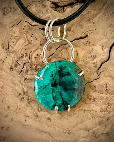 Gem-grade chrysocolla piece
