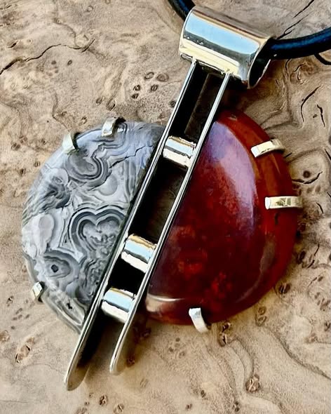 Crazy lace agate + Cherry Creek jasper piece