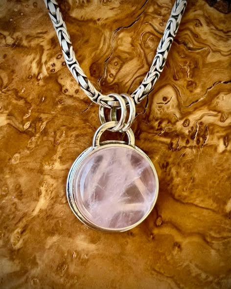 Rose quartz recovery pendant