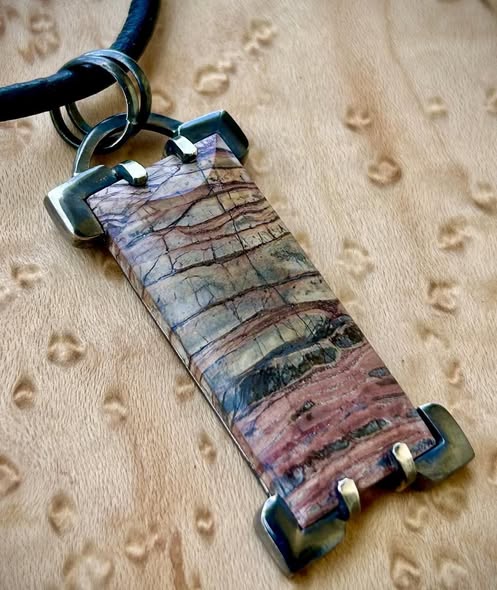 New Mexico banded rhyolite pendant