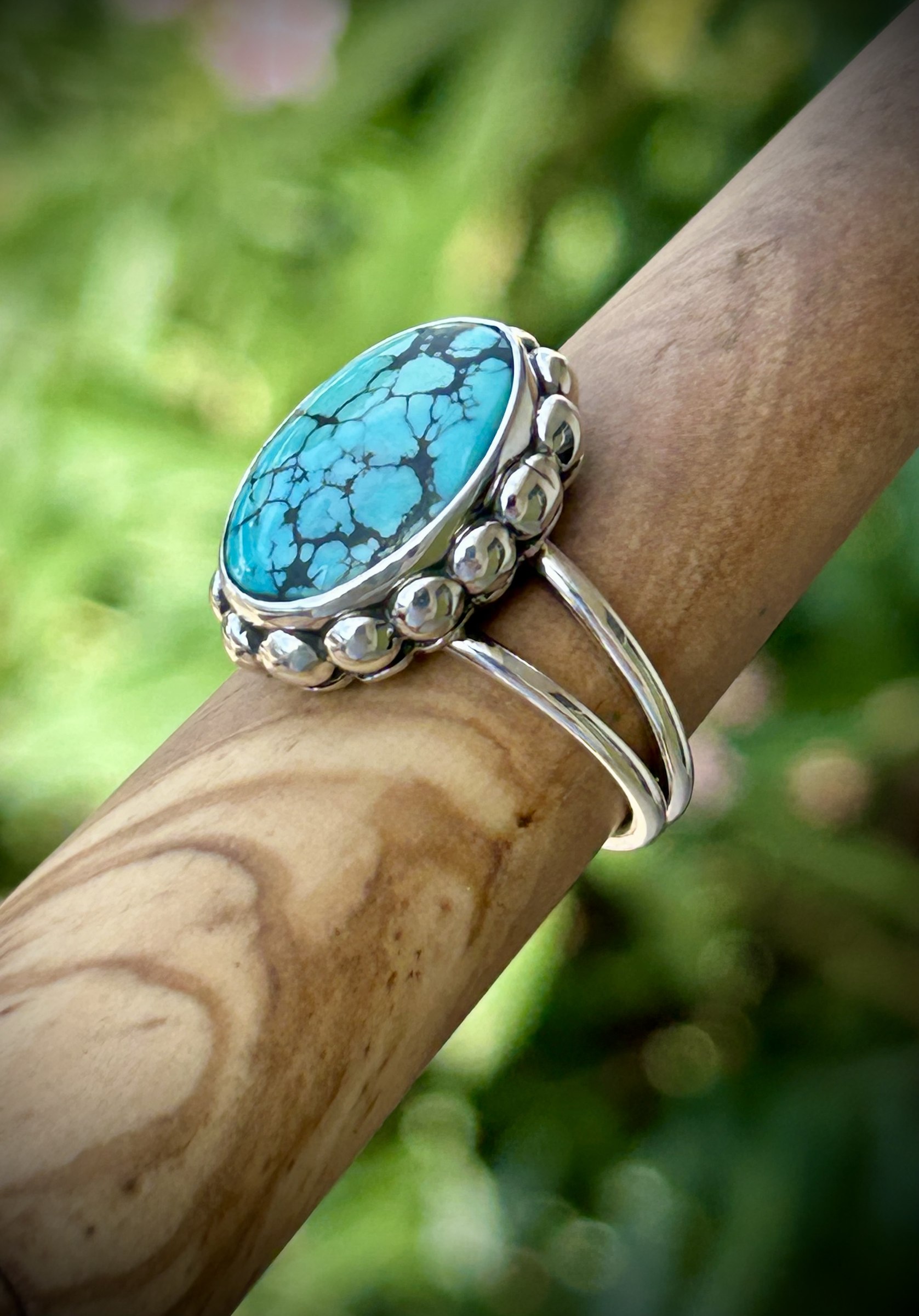 Kingman spiderweb turquoise Size 8