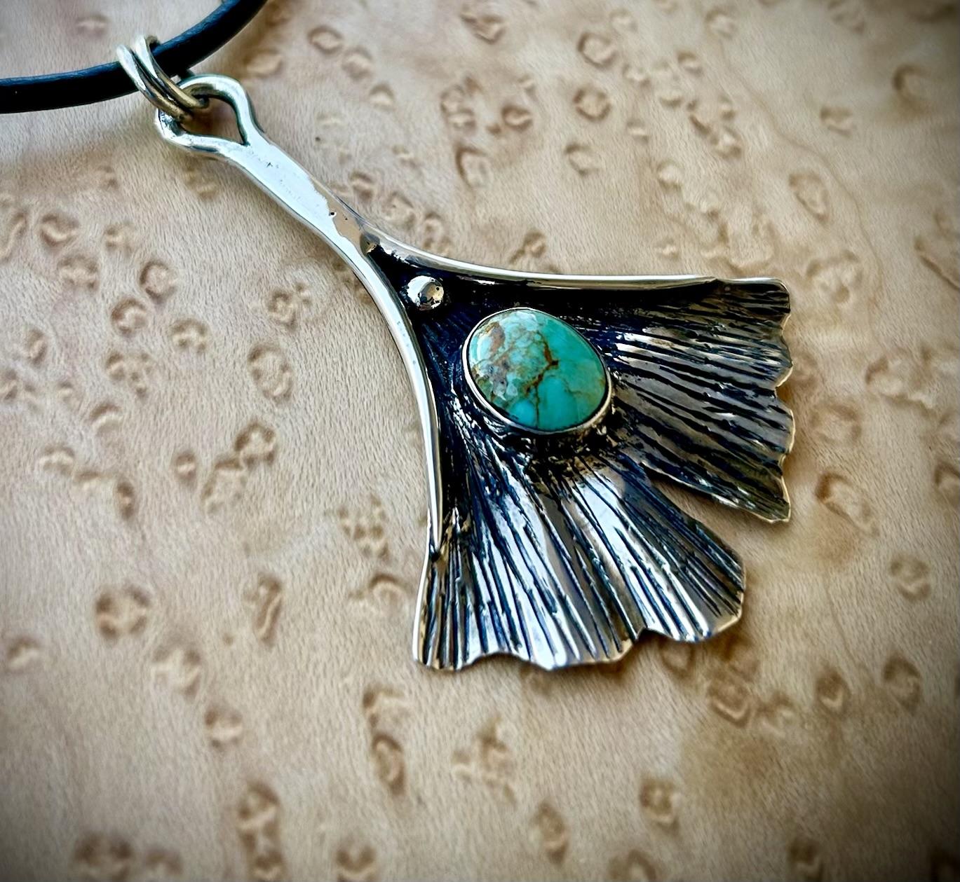 Ginkgo Leaf Pendant